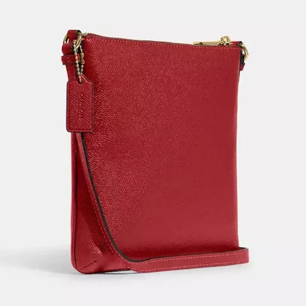 Coach Mini Rowan File Bag Red NWT - Picture 8 of 10